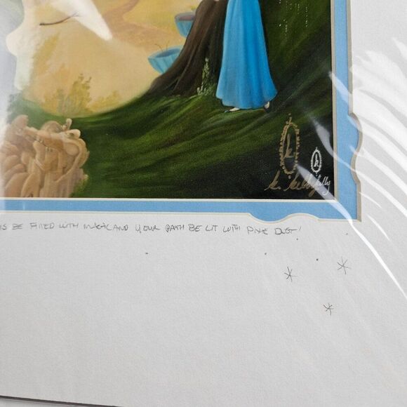 Disney Peter Pan Signed Art Hidden Print Katie Kelly Artist Tinker Bell Tink - Picture 9 of 9